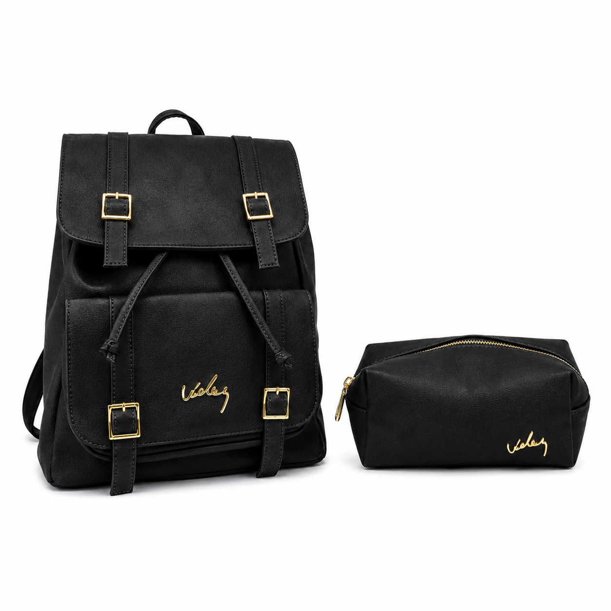 Bolso Morral Vélez de Cuero - Lanzamiento Exclusivo Con Cosmetiquera de Regalo